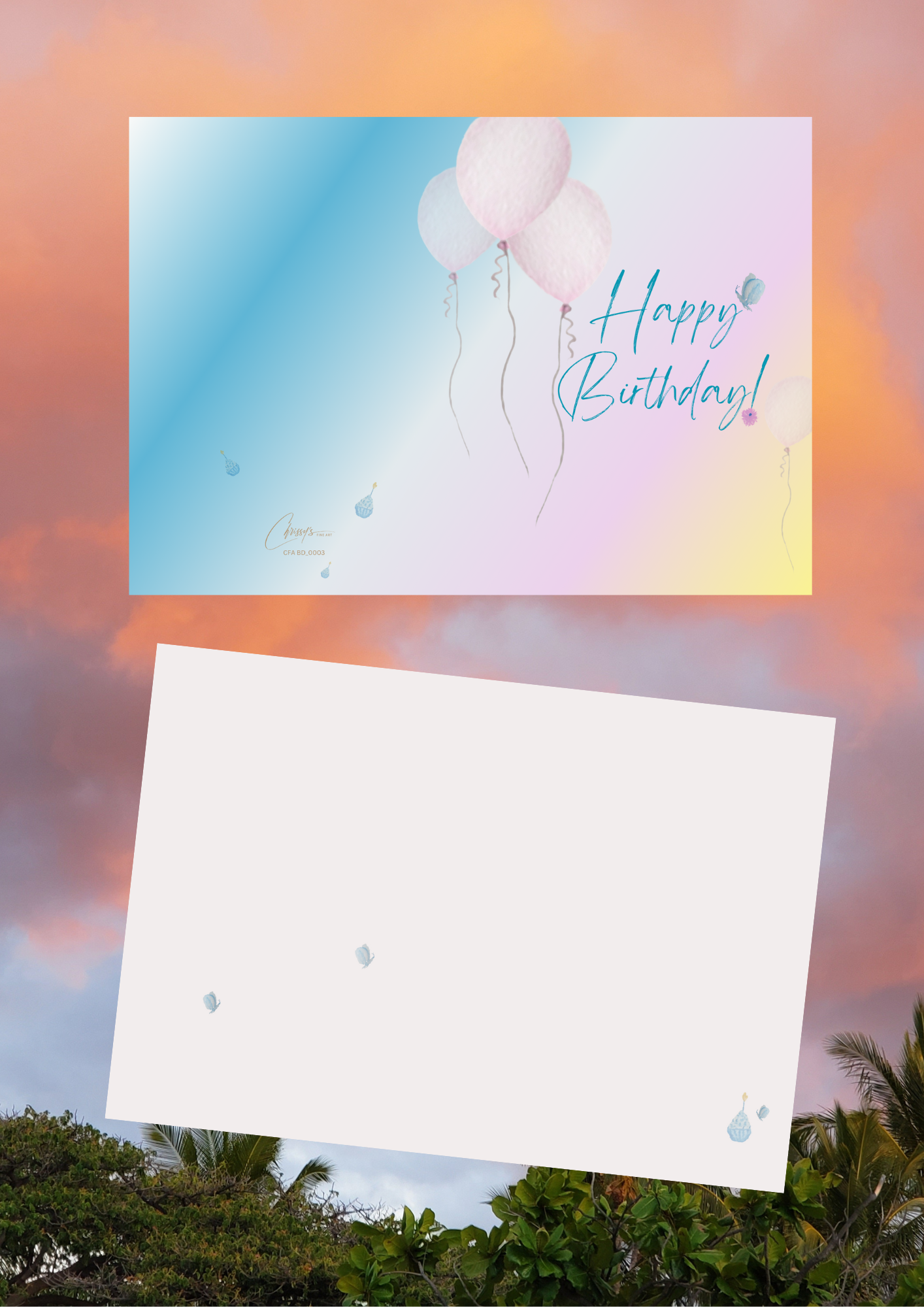 Birthday Wishes! Assorted Boxed Greeting Cards! 6 - Count