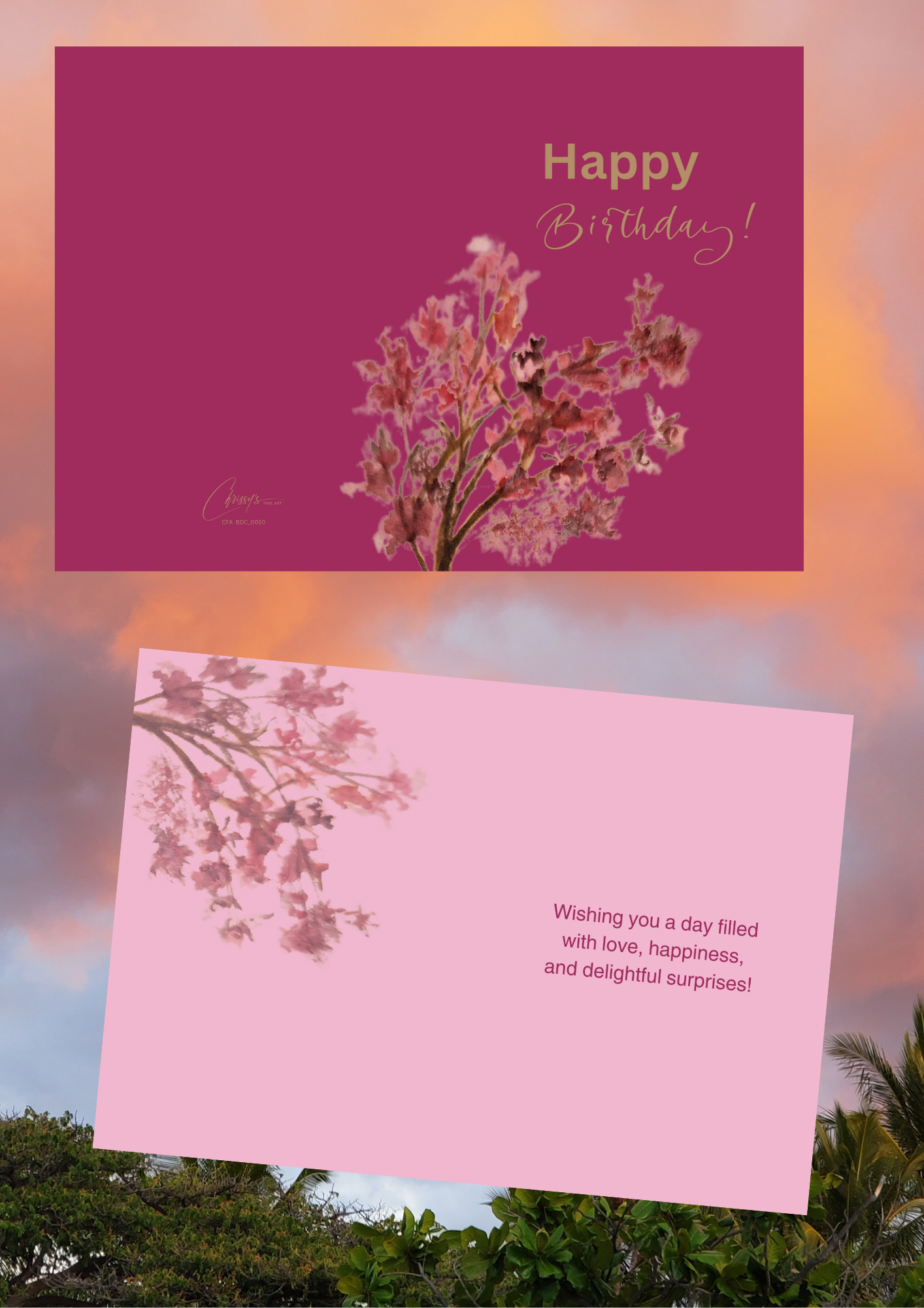 Birthday Wishes! Assorted Boxed Greeting Cards! 6 - Count