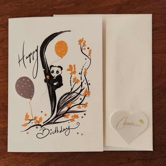 Panda Wishes! Birthday Day Greeting Card