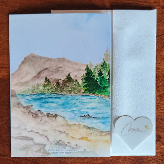 River Time! Alaska's Beauty Greeting Card