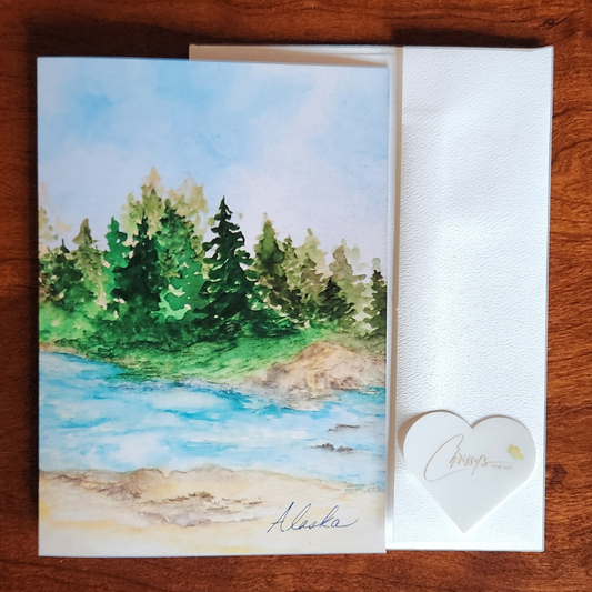 River Time! Alaska's Beauty Greeting Card