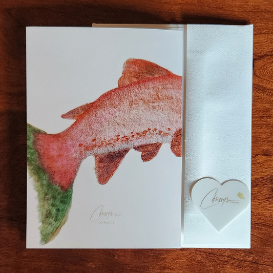 Sockeye Salmon Stay Together! Alaska's Beauty Greeting Card