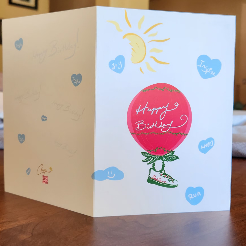 Inspiration in the Sky! Birthday Day Greeting Card