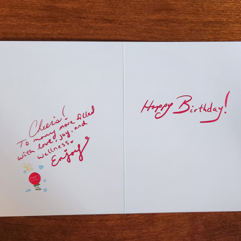 Inspiration in the Sky! Birthday Day Greeting Card
