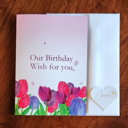 Joyful Tulips! Birthday Greeting Card