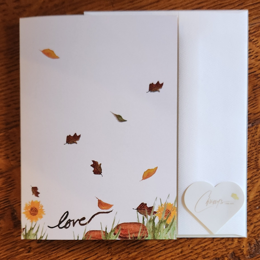 Loves Abundance! Anniversary l Fall Greeting Card