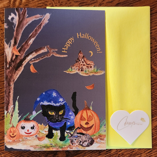 Trick-or-Treating with Friends! Halloween Greeting Card