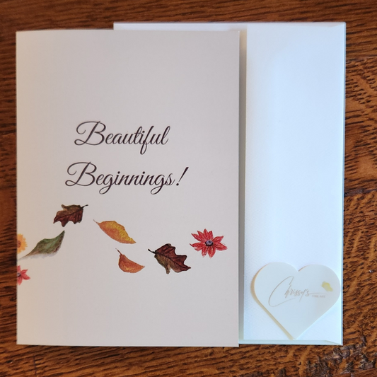 New Beginnings in Love! Wedding Greeting Card