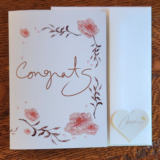 Delicate Florals! Wedding Greeting Card