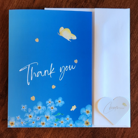 Forget-me-not! Thank You Greeting Card