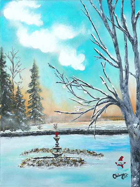 Peaceful Days! Original Acrylic Painting 9 in x 12 in