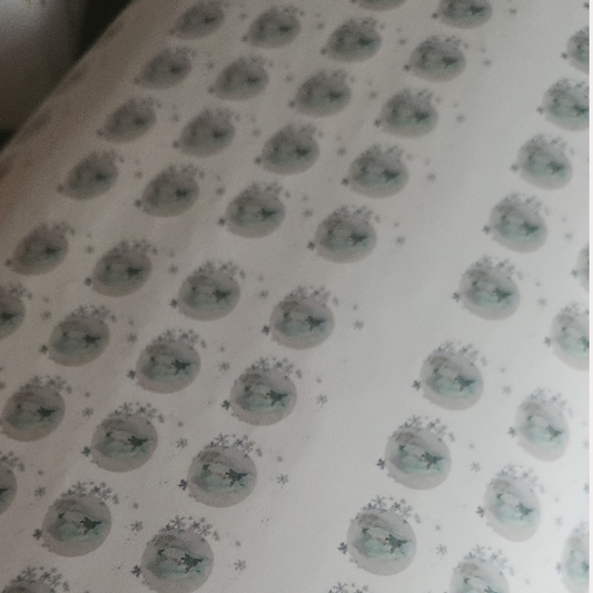 Holiday Wishes Mini Print! Gift Wrap Sheets, Pack of 3