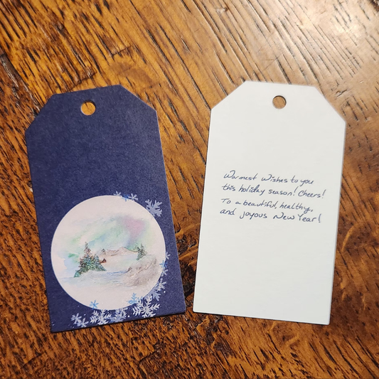 Holiday Wishes! Holiday Gift Tag Package 3 Count