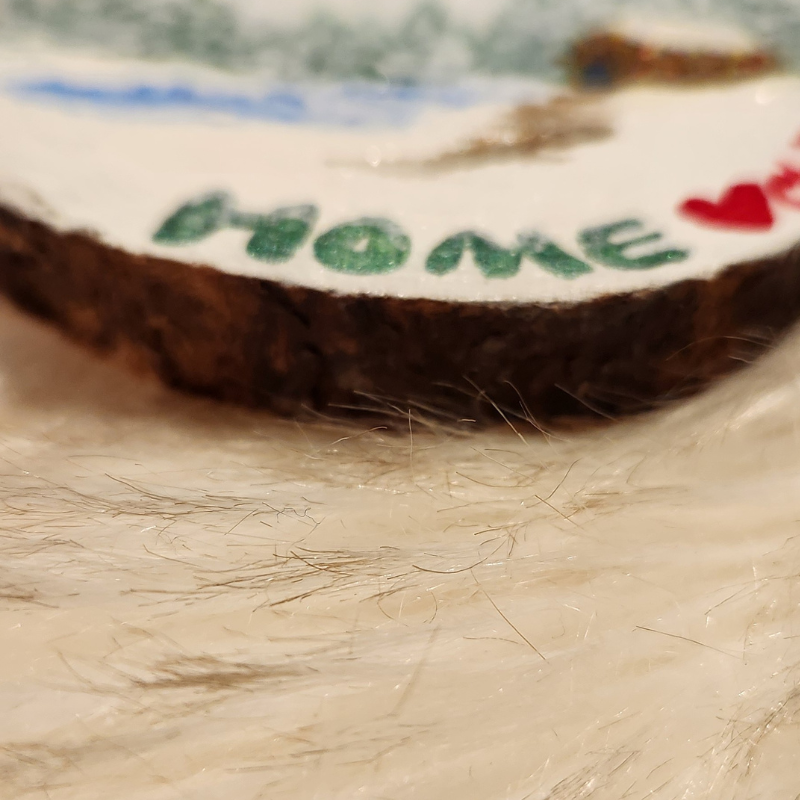 Feelings of Home! Pinewood Ornament