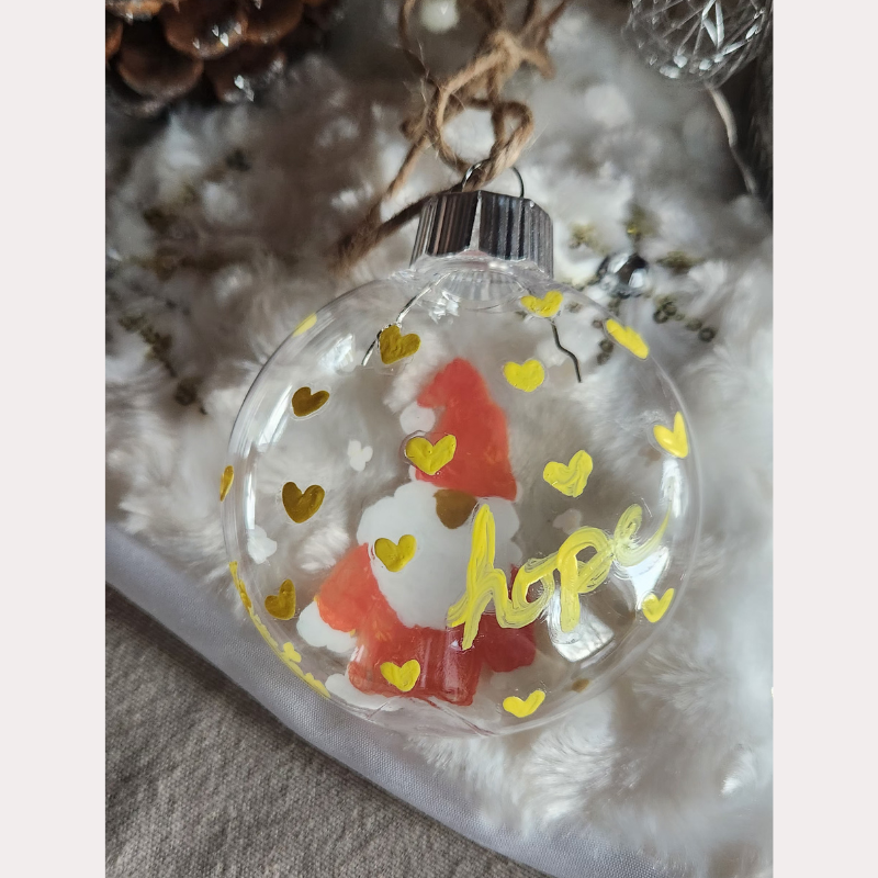 I Heart YOU Gnome Hope Disc Ornament!