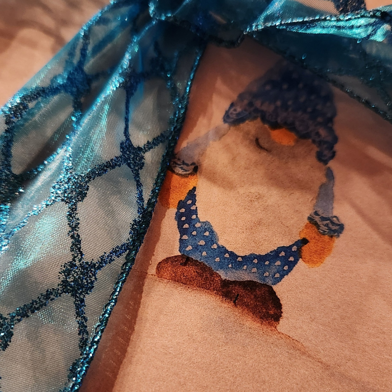 Winter Blue Gnome! Gift Wrap