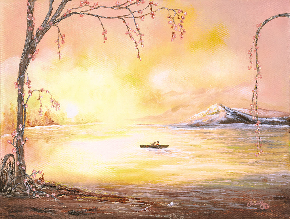 Present! Original Acrylic Painting 9 in x 12 in