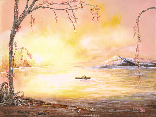 Present! Original Acrylic Painting 9 in x 12 in