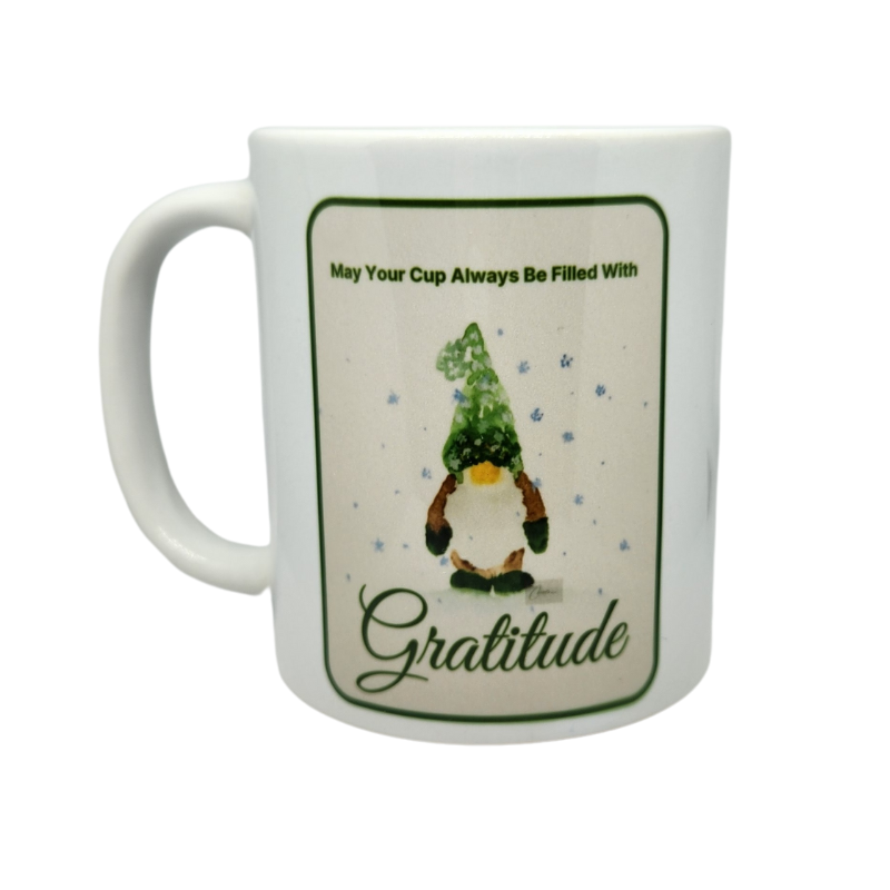Winter Gnome Gratitude/Believe in YOU! Double Sided Mug