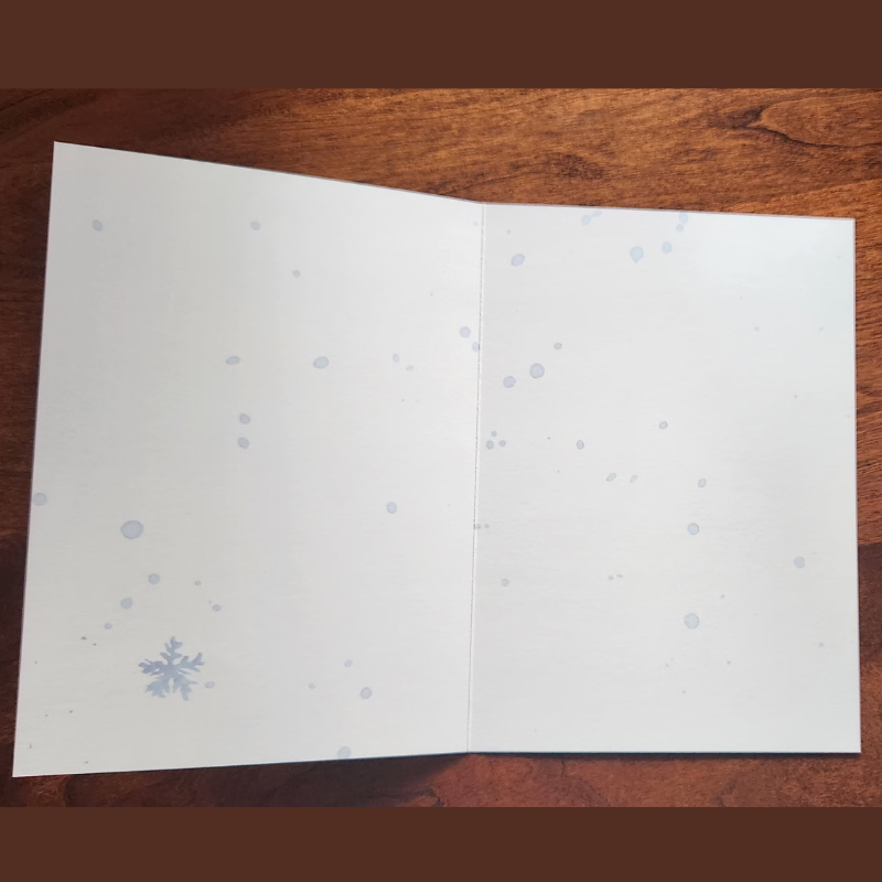 Winter Blue Gnome and his Pupper! Boxed Greeting Cards! 5 - Count