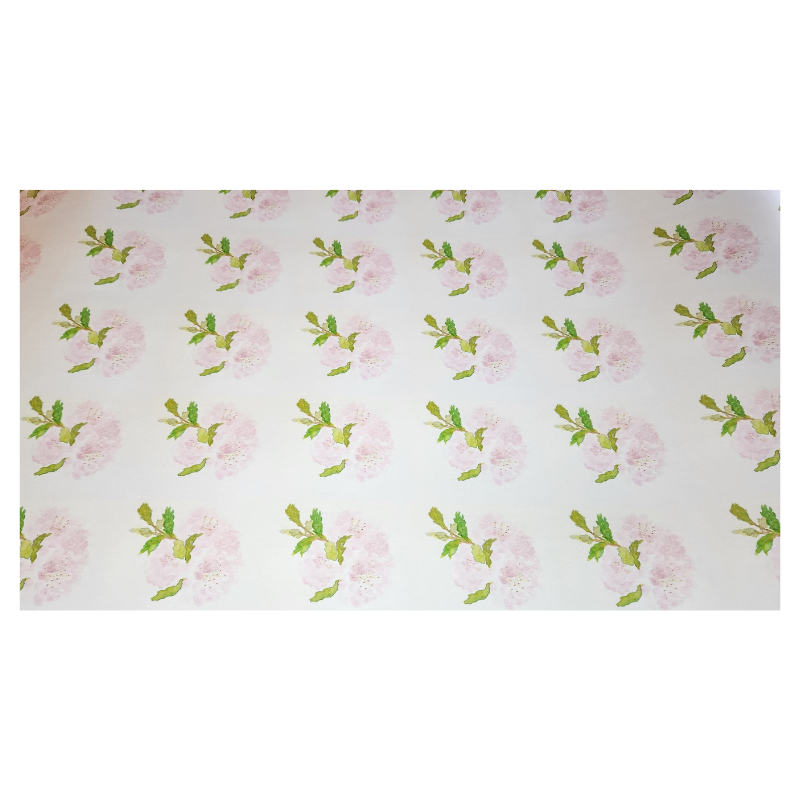 Delicate Petals Wrapping Paper and Gift Tag Set