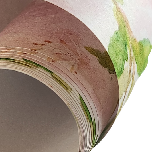 Delicate Petals Wrapping Paper and Gift Tag Set