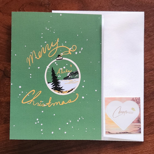 Alaska Holiday Ornament! Greeting Card