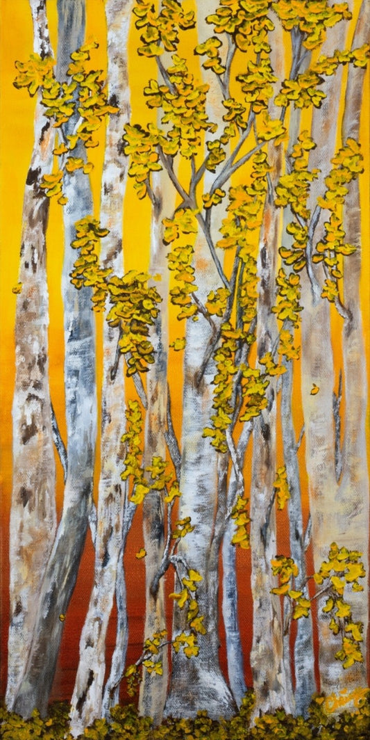 Autumn Foliage! Original Acrylic Painting 10 in x 20 in