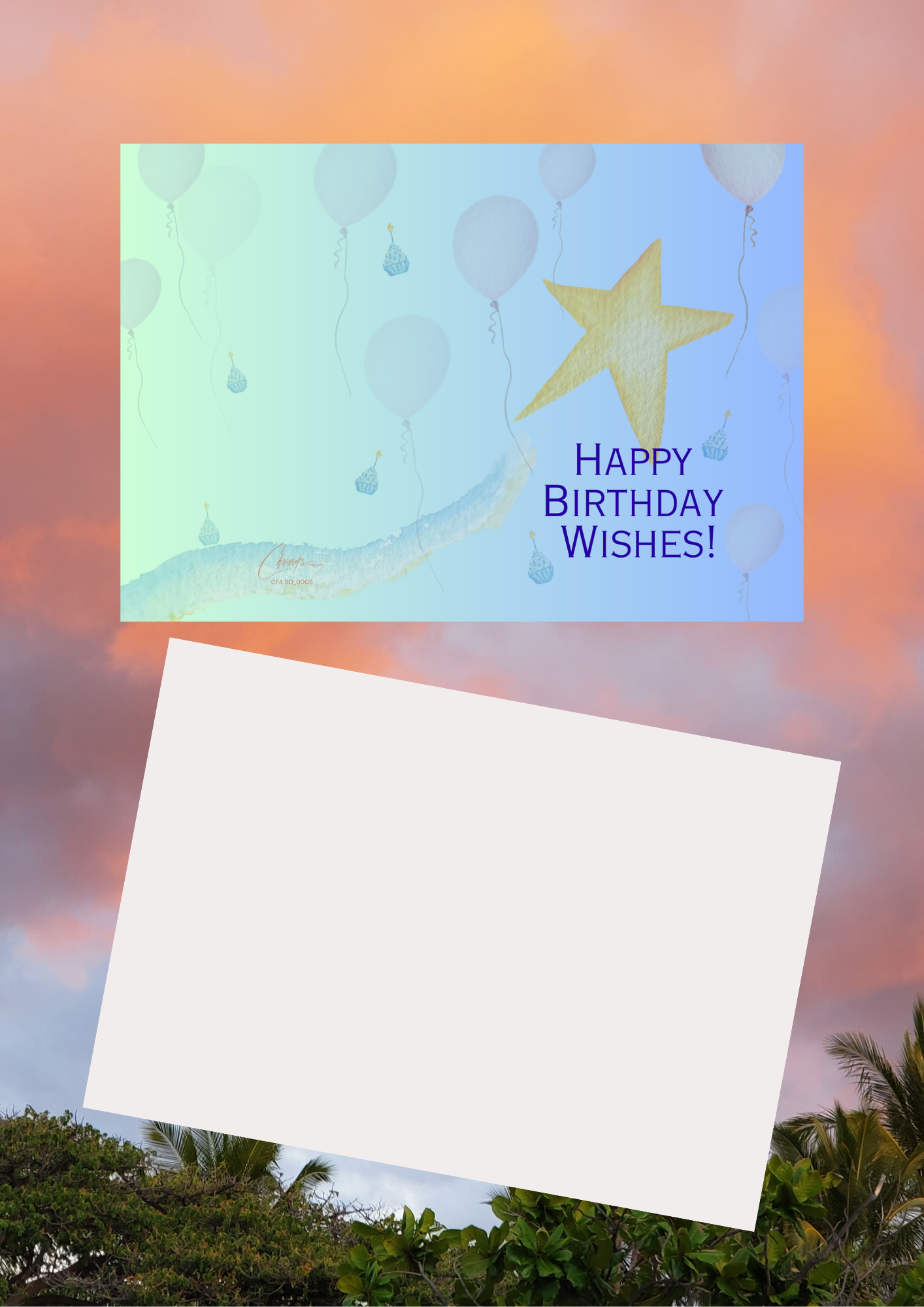 Birthday Wishes! Assorted Boxed Greeting Cards! 6 - Count