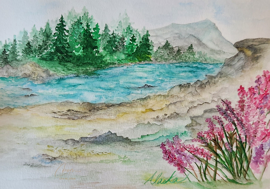 The Beauty of a River! Alaska's Beauty Greeting Card