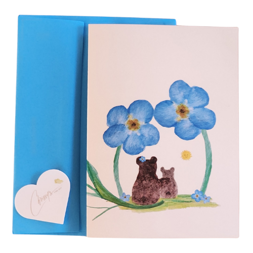 Forget-me-not Summer Fun! Alaska Beauty Greeting Card