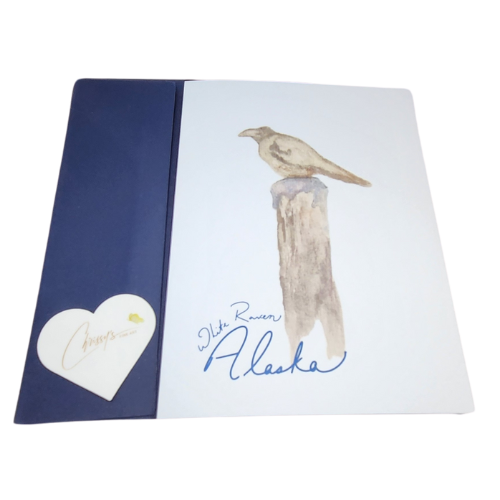 The White Raven in Alaska! Alaska Beauty Greeting Card