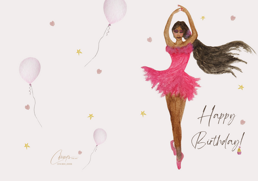 Dance through Life! Birthday Day Greeting Card