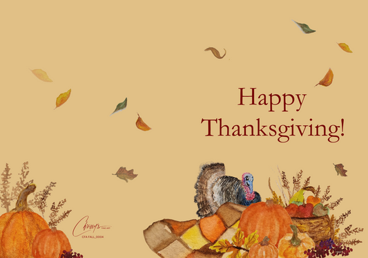 Happy Thanksgiving! Fall Brilliance l Thanksgiving Greeting Card