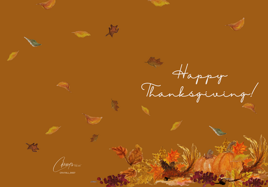 Thanksgiving Day Cheer! Fall Brilliance l Thanksgiving Greeting Card
