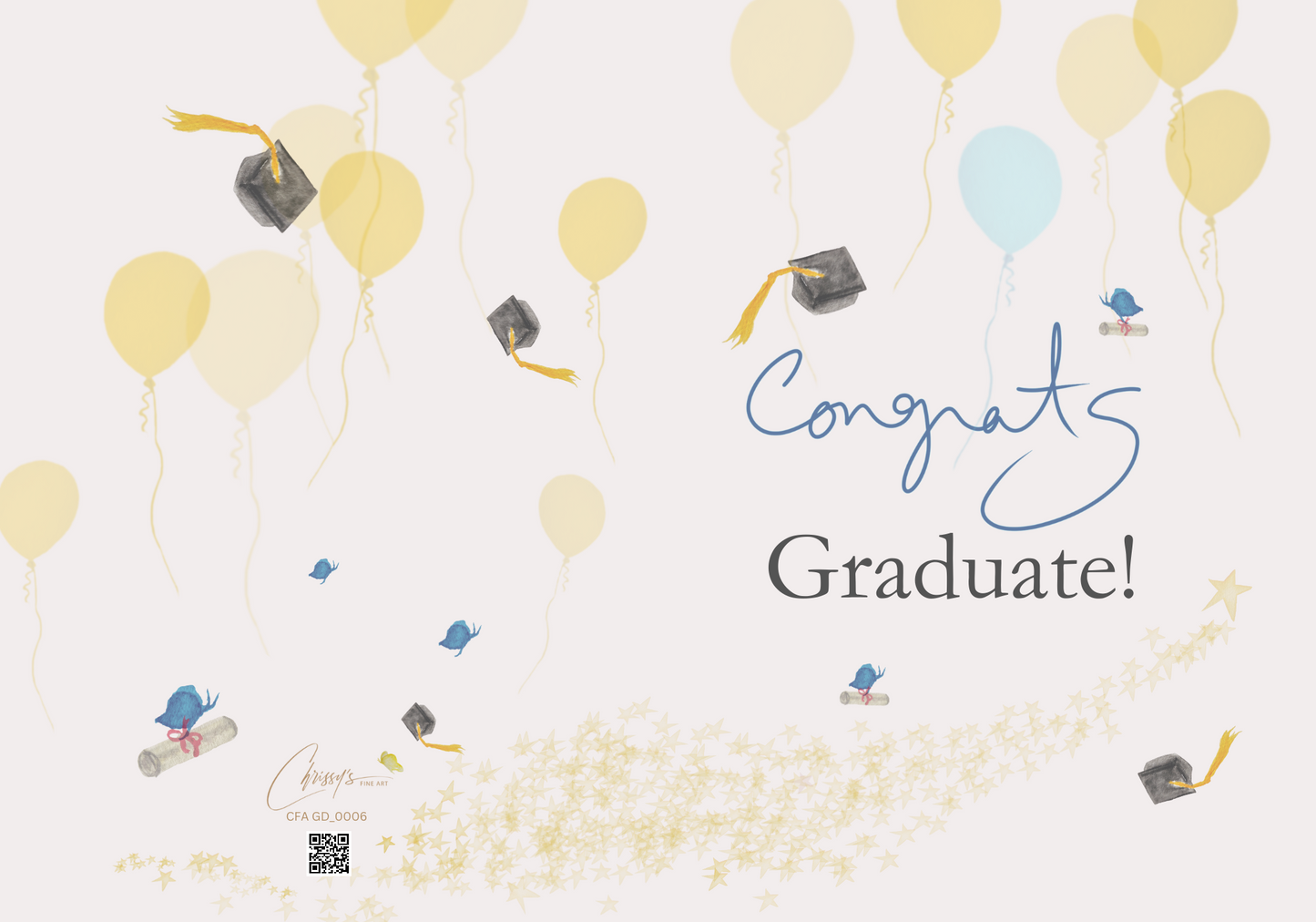 Congrats! Keep Achieving Greatness! Graduation Greeting Card