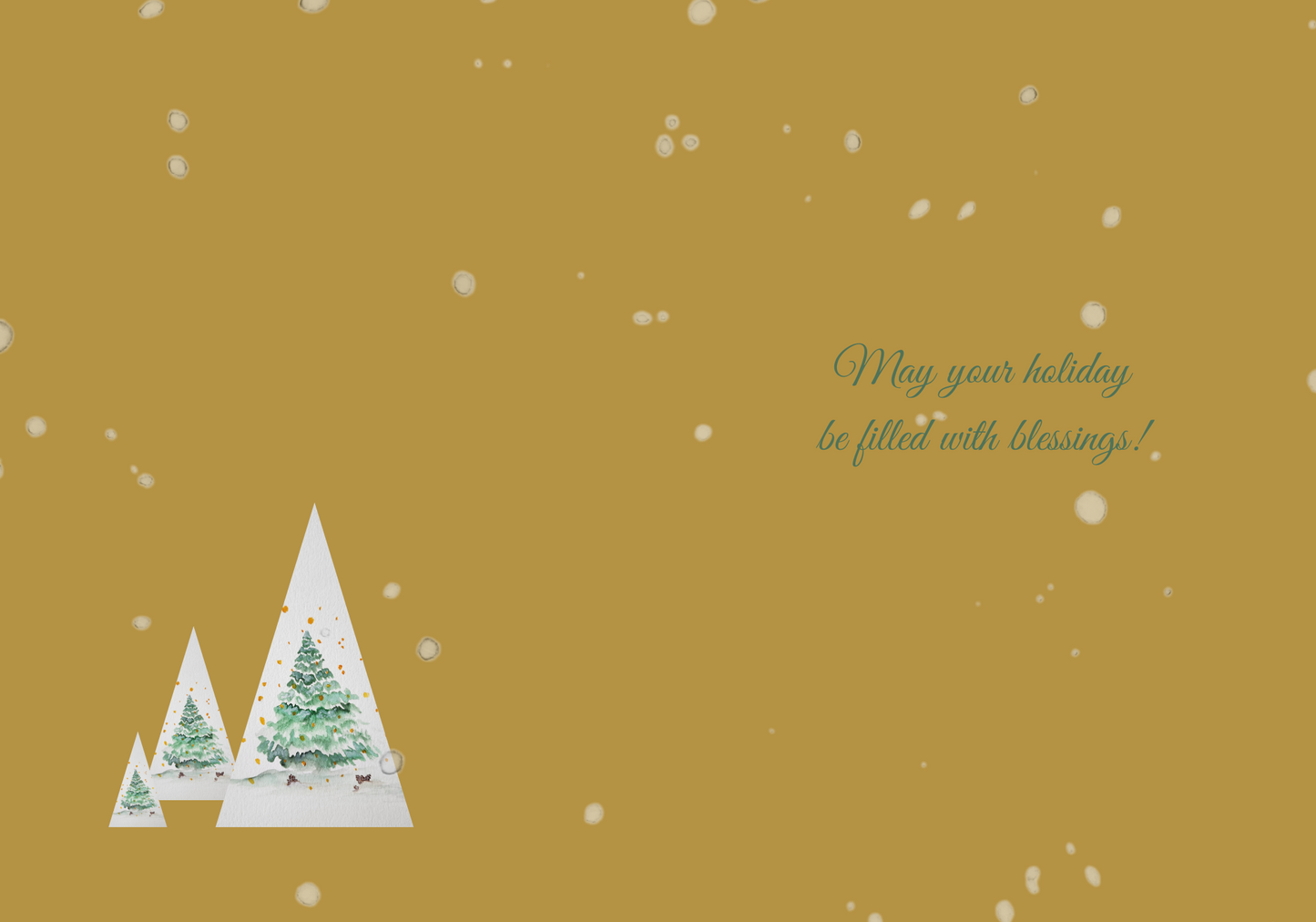 Merry Christmas! Holiday Greeting Card