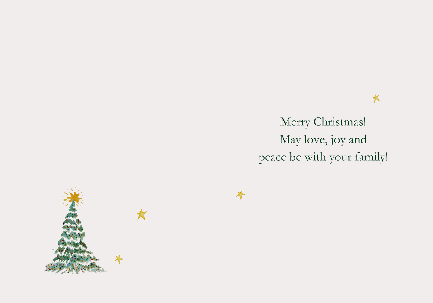 Peaceful Hearts! Holiday Greeting Card