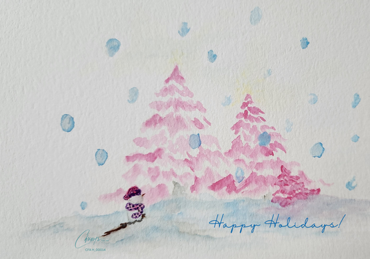 Let's Go Sledding! Holiday Greeting Card