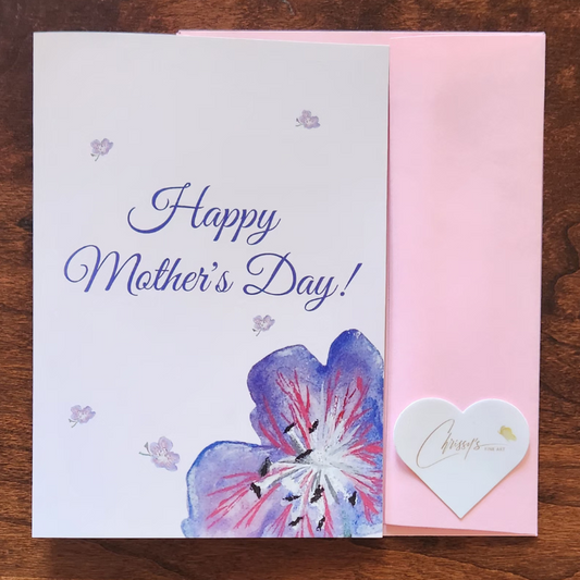 The beauty in Purple! Mother's Day Greeting Card