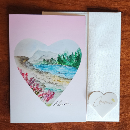 I Heart You ALASKA! Alaska's Beauty Greeting Card