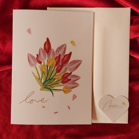 Tulips Galore! Valentine's Day Greeting Card