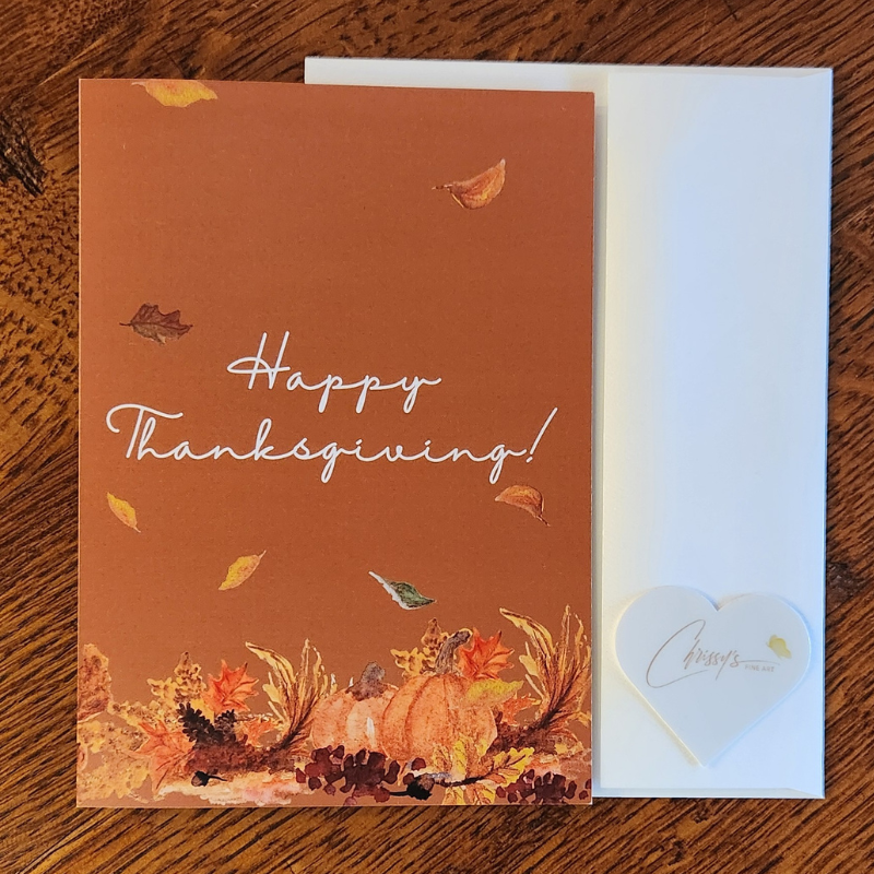 Thanksgiving Day Cheer! Fall Brilliance l Thanksgiving Greeting Card