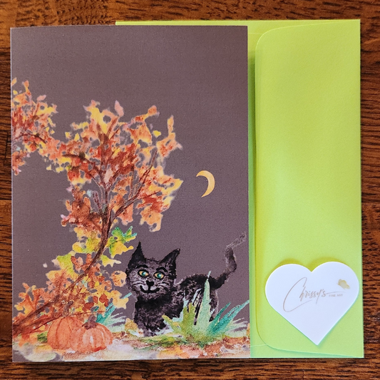 Moonlight Joy! Halloween l Fall Greeting Card