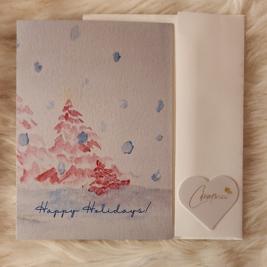 Let's Go Sledding! Holiday Greeting Card