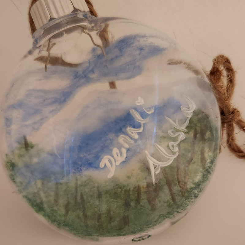 Denali Mountain in Alaska Disc Ornament!