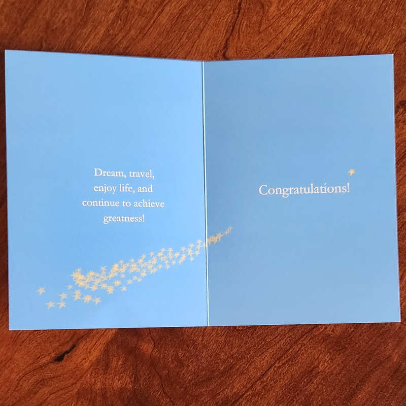 Congrats! Keep Achieving Greatness! Graduation Greeting Card