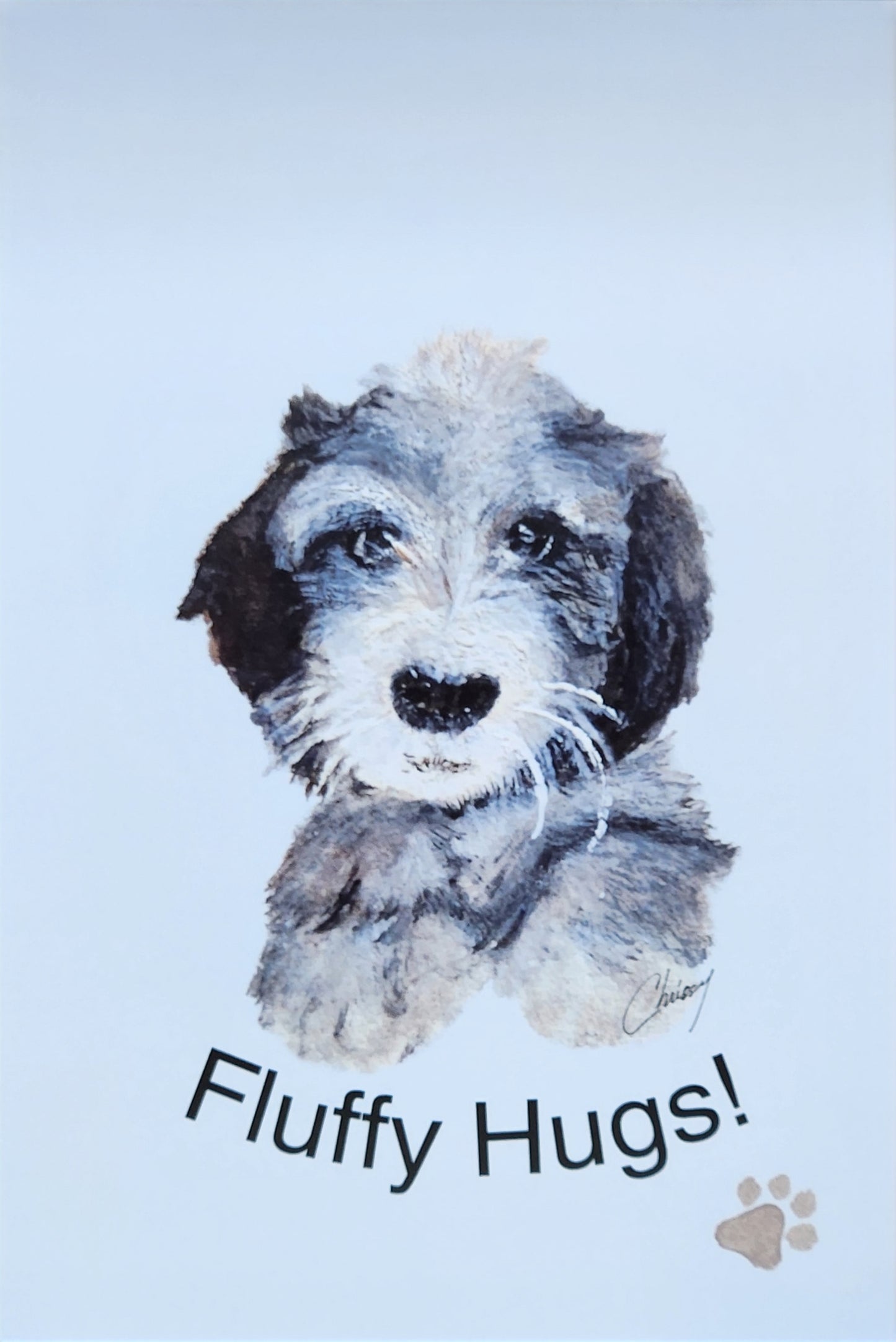 Fluffy Hugs! Encouragement Greeting Card