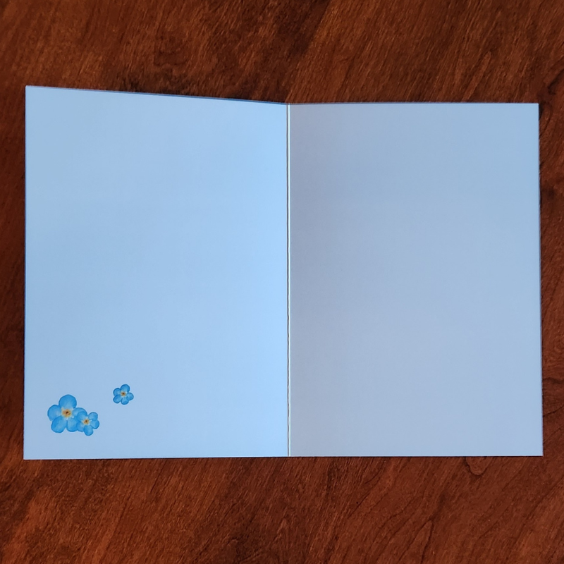 Forget-me-not! Thank You Greeting Card