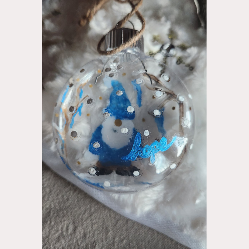 Frosty Gnome Hope Disc Ornament!